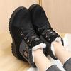 Northeast Thickened Warm Snow Boots Children's Velvet 2025 Winter New Short Boots Lace-up Martin Boots Female Grandma Cotton Shoes