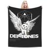 Пледы Deftones Nu Metal Теплые Мягкие Пушистые Плюшевые Пледы для Домашнего Декора Путешествий Офиса Фланелевое Покрывало Покрывало на Кровать