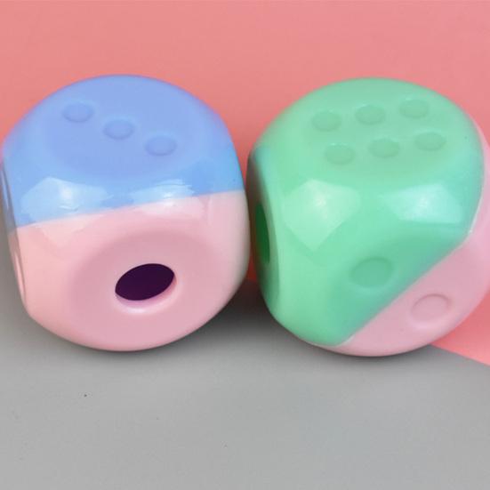 Протекающий пищевой шарик для домашних животных, прочный, устойчивый к укусам, в форме кубика, интерактивный диспенсер для лакомств для собак, игрушка, товары для домашних животных