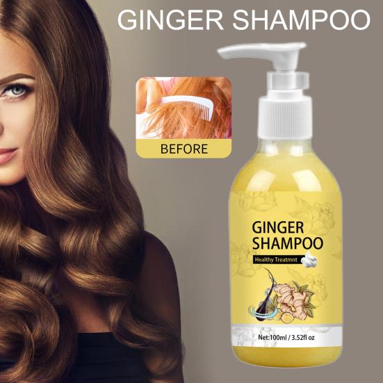 100 мл Уход за волосами Шампунь для придания объема Устранение зуда Против перхоти Защита волос Питательный имбирный кондиционер для роста волос Шампунь Принадлежности для волос