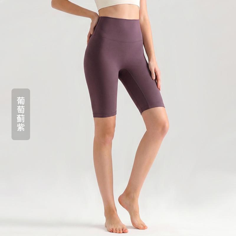 Weiman cloud nude five-point yoga pants women's summer thin tight yoga clothes high waist hip lift fitness yoga pants
