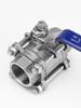 304/316L Stainless Steel 3-Piece Welded Ball Valve, Internal Thread, Screw Thread, Butt Weld Q61F-16.