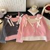 Girls T-shirts Spring Autumn Casual Tops for Kids Fake Two-piece Children Undershirts Long-sleeved Toddler Bottom Baby Outfits