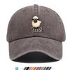 pc Baseball Cap with Baaa Letter Lamb Pattern Printed Hat Distressed Vintage HipHop Style Adjustable Size Comfortable