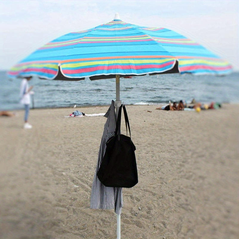 Beach Patio Umbrella Hanging Hook Beach Camping Trips Four-corner Plastic Umbrella Holder Hanger for Towels Hat Clothes