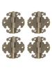 Antique Style Decorative Hinge Set Designed to Fit Various Wood Designs
