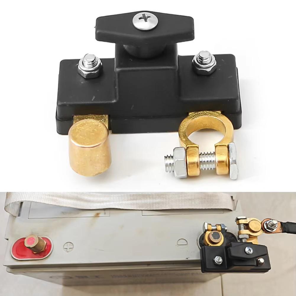 Battery Disconnect Switch 12V 24V Car Battery Cut Off Switch, Top Post Battery Power Shut Off Isolator for Car RV ATV Motorcycle