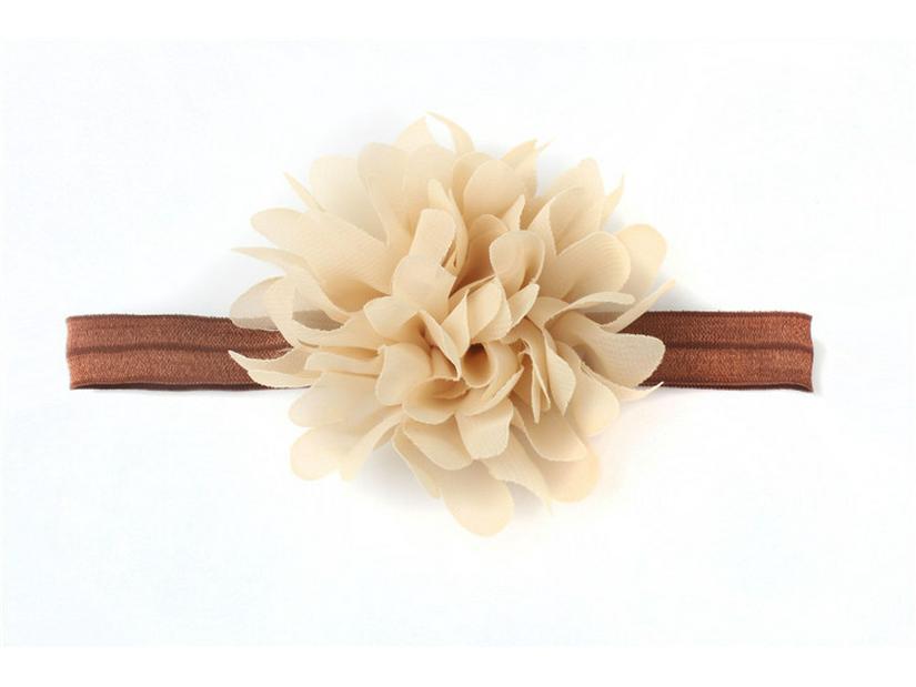 Креативная детская шифоновая повязка на голову с цветком - аксессуары для детских волос в европейском и американском стиле