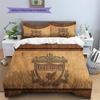Liverpool Football Club Pattern Bedding Quilt Set  Home Decoration  Gift (1 * duvet cover + 2 * pillowcase  without core).xwn