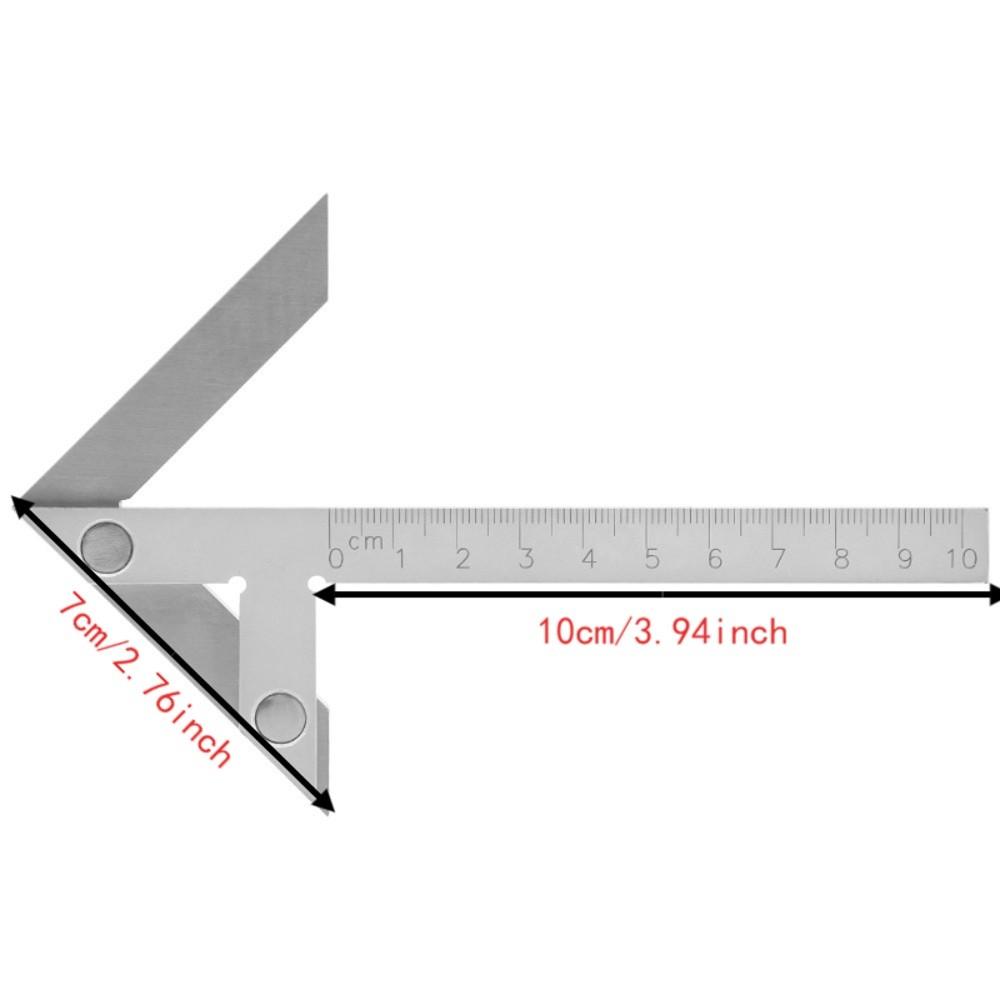 45/90 Degree Center Finder Gauge 100 x 70mm Measuring Center Tool Angle Gauge Ruler Carpentry Use