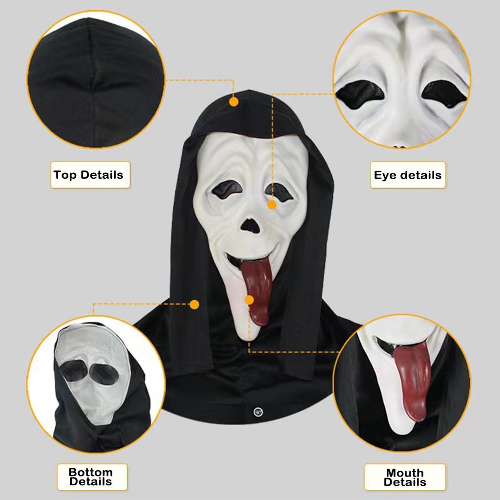Halloween Dark Role Playing Mask, Suitable Horror Latex Mask A Funny Mask