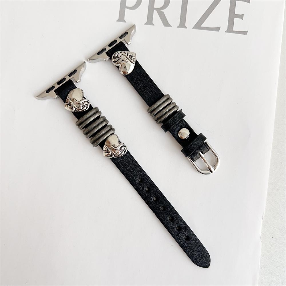 Ремешок для часов из натуральной кожи из телячьей кожи 38 мм, 40 мм, 41 мм для iwatch 8, 7, 6, 5, 4, 3 SE, сменный ремешок на запястье, 42 мм, 44 мм, 45 мм для Apple Watch