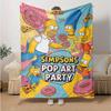 1Pc Simpsons Pop Art Party Blanket Soft And Comfortable Casual Warm Camping Travel Christmas Halloween Gift M921933