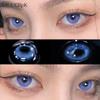Myopia Contact Lenses Natural Color Colored Lenses with Dioptric Beautiful Dioptric Pupil Lens Blue Colored 2pcs/pair