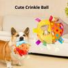 Interactive Ball Dog Toy for Chewers Training Decompress Bite Resistant Plush Handle Dog Toys with Bells Pet Supplies
