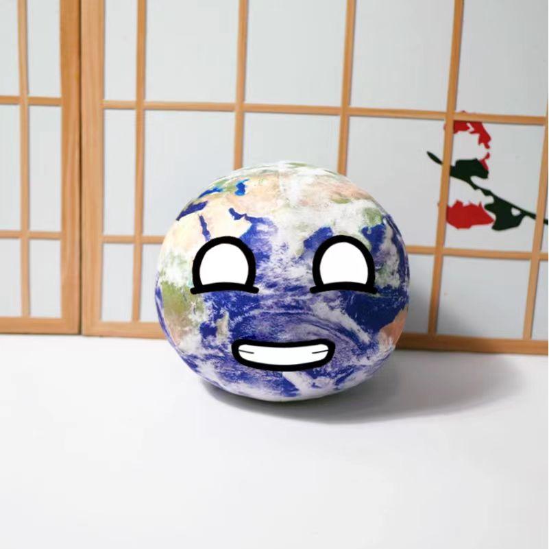 9 см Polandball Мини плюшевая игрушка Солнечная система Земля Луна Венера Уран Нептун Марс Юпитер Countryball Мультфильм Периферийные подарки