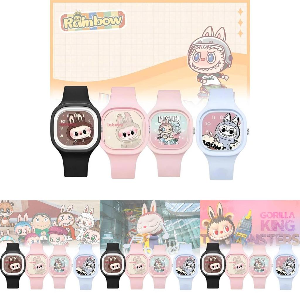 Модные детские часы с мультяшным дизайном Bubble Mart, высококачественный мягкий силиконовый ремешок-желе