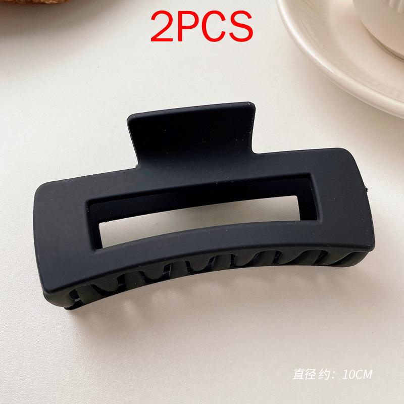 2 шт., комплект головных уборов премиум-класса, новые женские модные зажимы для волос, кофейные, черные, акриловые, большие заколки для волос, зажим для женщин, заколка, аксессуары для волос