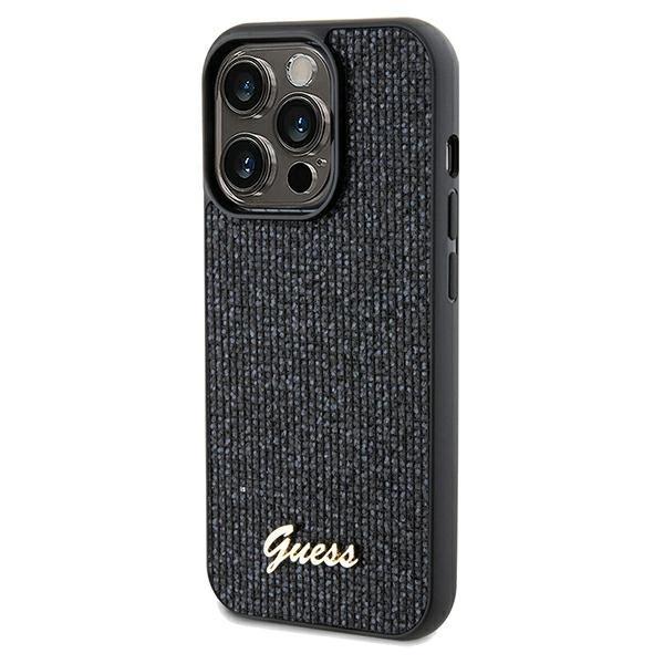 Etui Guess Disco Metal Script Na Iphone 13 Pro / 13 - Czarne