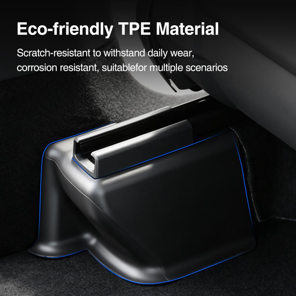 TPE Anti Kick Underseat Full Wrap Guards 6PCS For Tesla Model Y Premium L 2025-2026 Car Interior Accessories