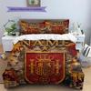 Custom Name Selección Española de Fútbol Pattern Bedding Quilt Set  Home Decoration  Gift (1 * duvet cover + 2 * pillowcase  without core)