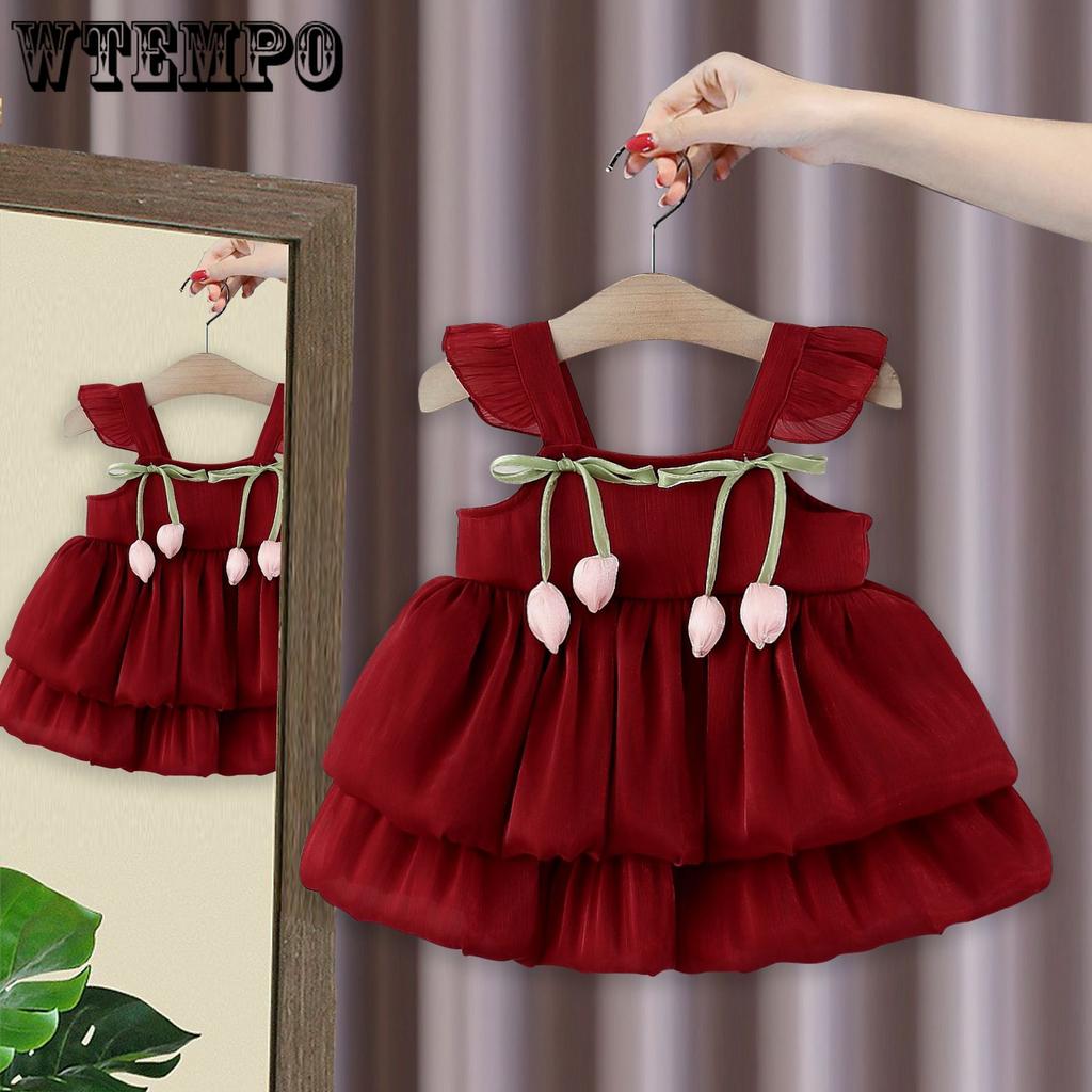 Girls' Dress Girls' Summer Korean Children's Sweet Princess Dress Camisole Dress