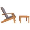 2 Piece Garden Lounge Set Adirondack Style Solid Acacia Wood