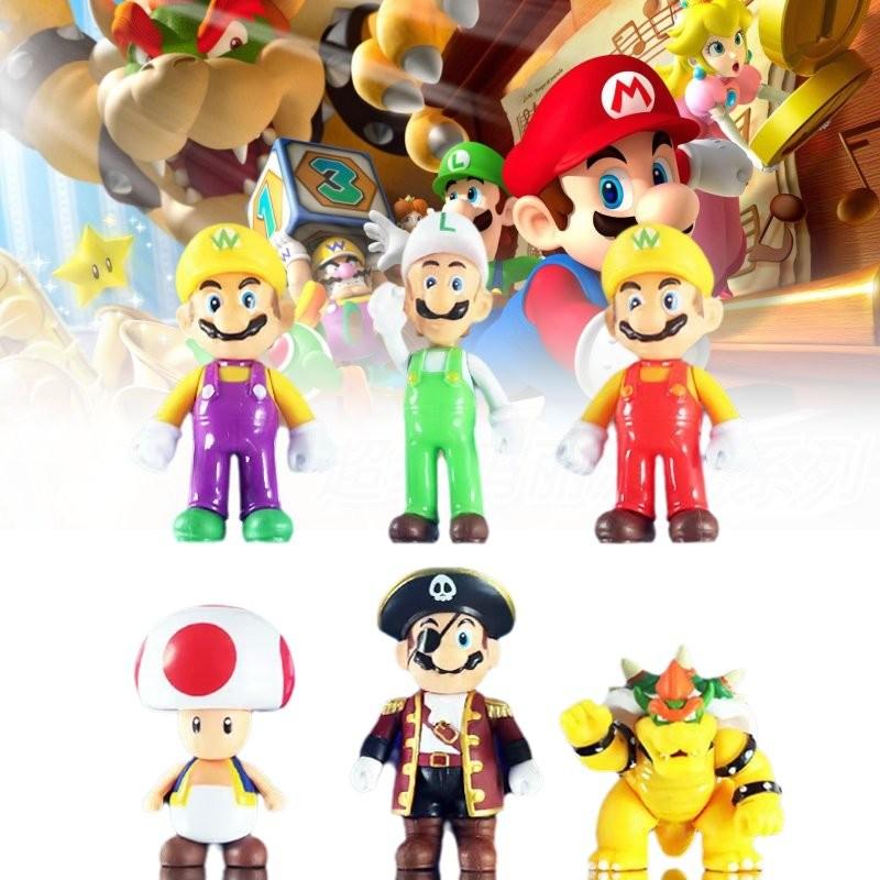 Super Mario 7th Edition Mario Office Figurine Pvc Cartoon Anime Collectible Model