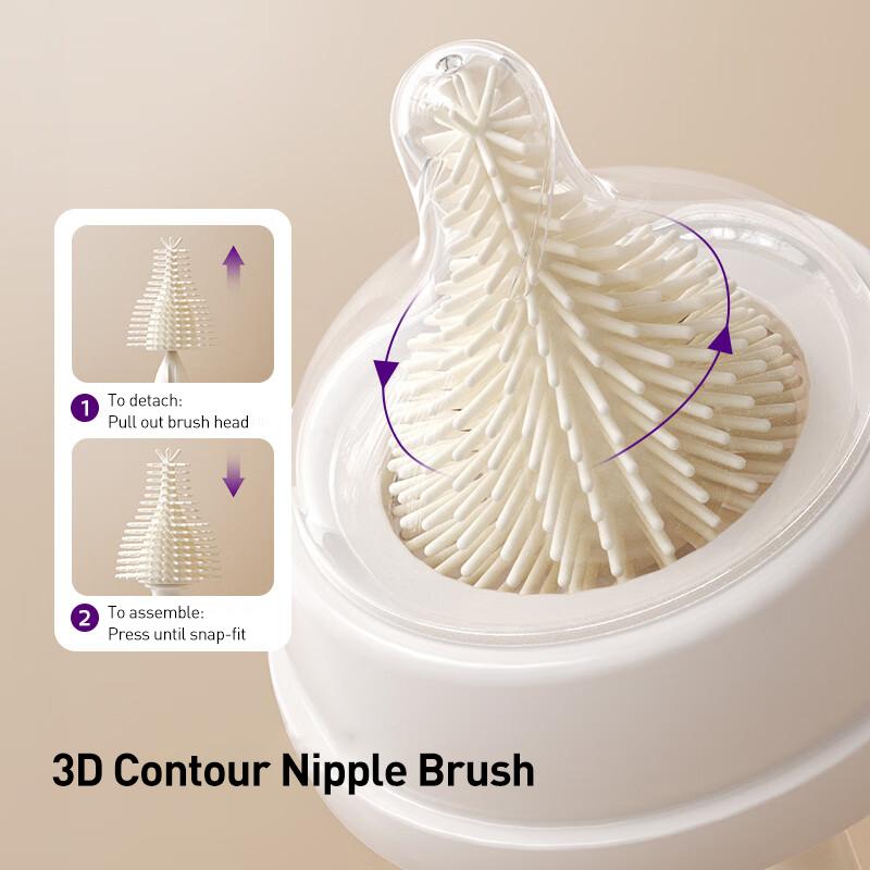 Philips Avent Bottle Cleaning Set Includes Draining Rack and Bottle Brush.