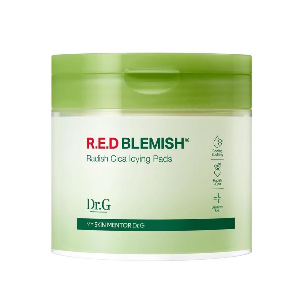 Dr.G R.E.D Blemish Turnip Cica Icing Pad Hydrating Cooling Facial Pads 60 Sheets (190ml)