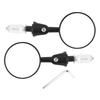 Pair Handlebar End Rearview Mirrors Foldable Arm Wide View Angle Universal for Motorcycle Dirt Bike