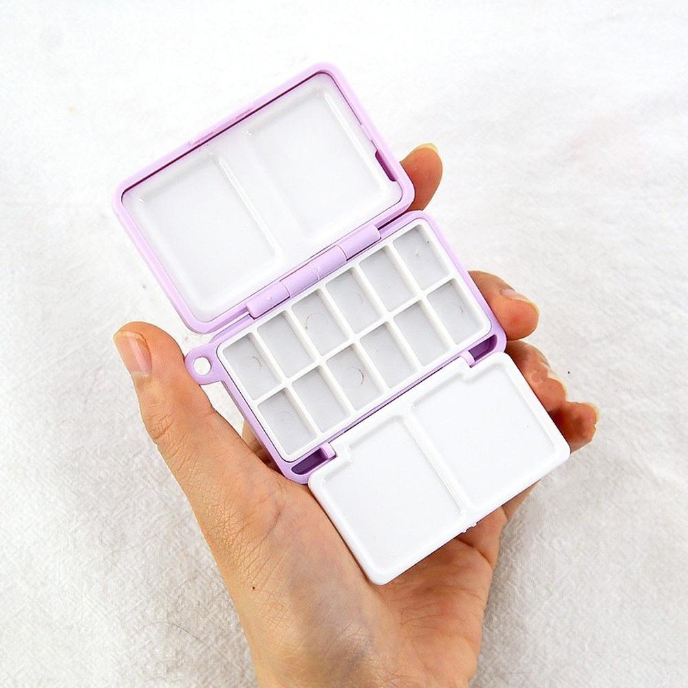 Компактный мини портативный бокс для рисования, дизайн подпакетов, палитра на 12/24 ячейки, для путешествий