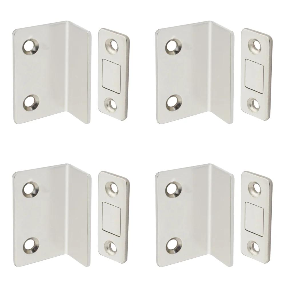 1-10 шт. Сильные магнитные защелки для шкафа, магнитные дверные упоры, скрытый доводчик для двери с винтом для шкафа, мебельная фурнитура