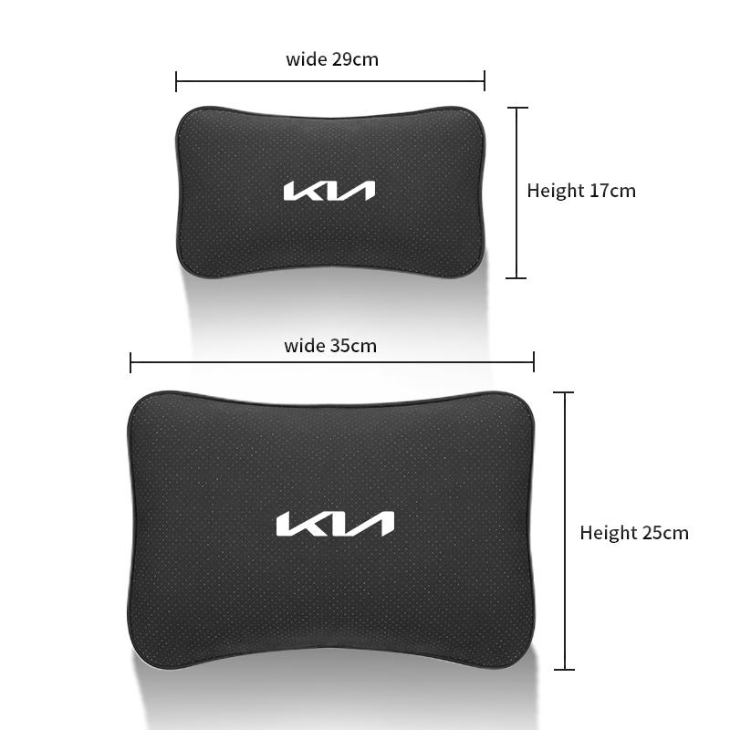 Car Headrest Lumbar Support Auto Interior Seat Cushion Neck Protection Pillow Sticker For KIA EV6 Stinger RIO Sorento Picanto K5 zpjm80