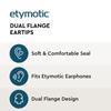 Etymotic 2-Flange Eartips, Medium (3 Pairs)