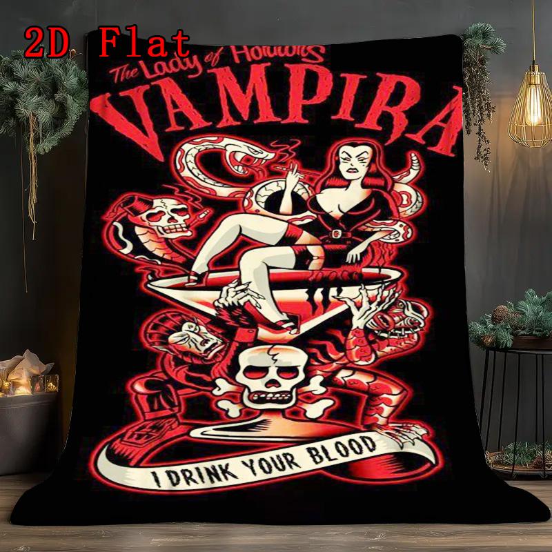 Dark Queen rug 2D Flat Pattern Flannel Blanket High quality All Seasons Warmth and Comfort Perfect for Christmas Gifts.