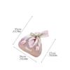 Vest Shape Tulip Wrist Bag Tope Handle Large Capacity Wedding Beauty Bag New Chinese Style Silk cloth Hanfu Handheld Bag