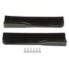 2 Pcs Rear Side Skirt Winglets Left Right Bright Black ABS Scratch Proof Universal Car Rear Side