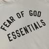F132 FOG Essentials Свитшот с круглым вырезом с силиконовым логотипом-буквами Повседневный уличный стиль - Унисекс уличный пуловер