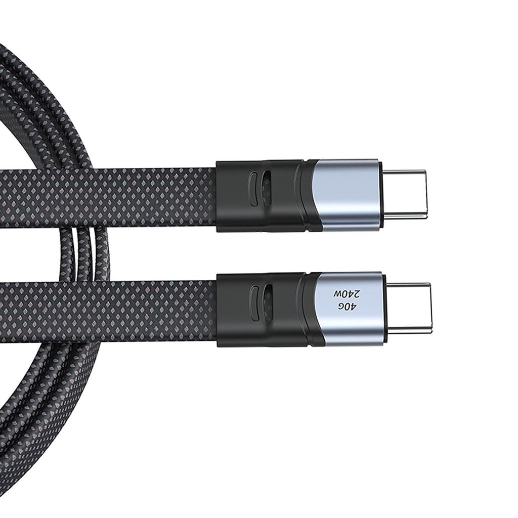 240 Вт USB C - USB C кабель для зарядки плоский нейлоновый шнур синхронизации данных зарядный шнур эффективный тип C шнур быстрый для телефона 15 Pad