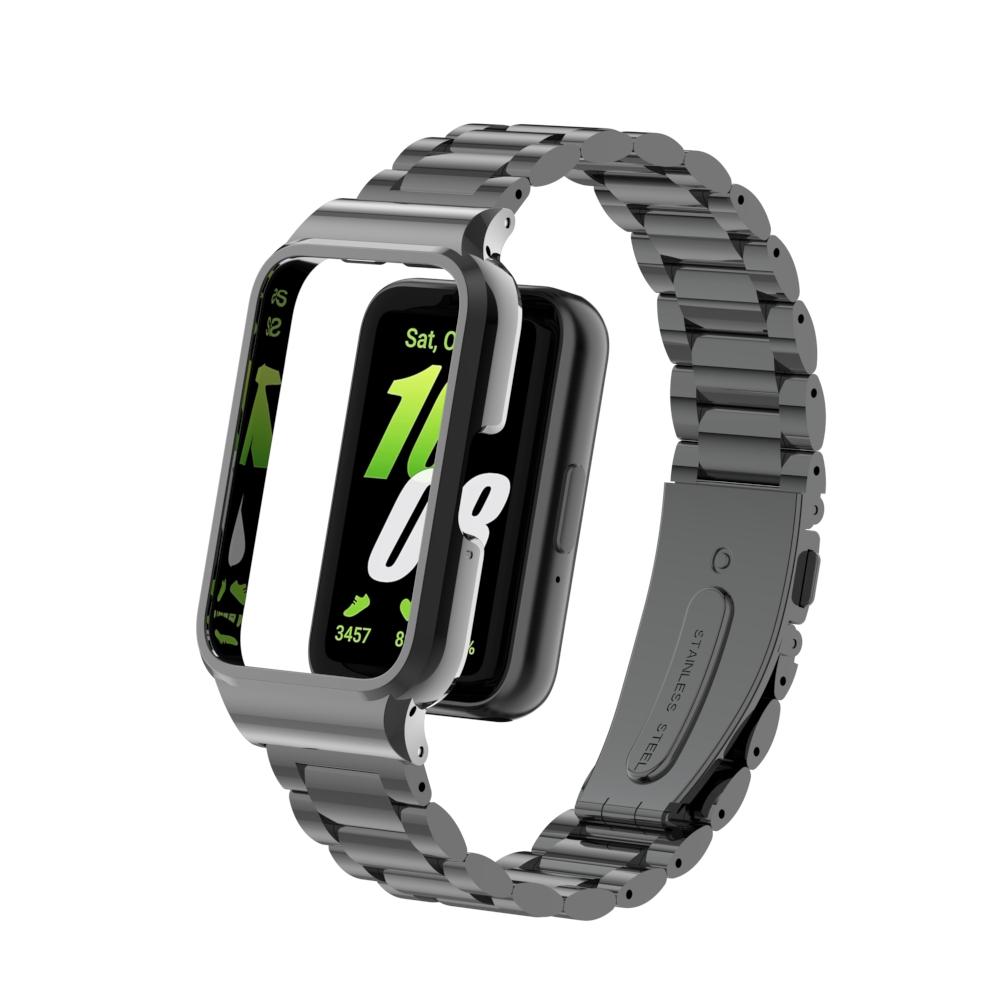 Ремешок + чехол для Samsung Galaxy Fit 3 SmartWatch, аксессуары для samsung galaxy fit 3, металлический браслет, защитный чехол, рамка