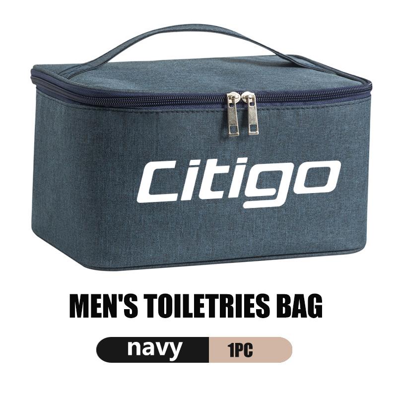 AAABS1 Large Capacity Car Logo Toiletry Bag Travel Storage Box Auto Accessories For Skoda Fabia Kamiq Superb Scala Enyaq-iV MK3 VisionS