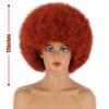Афро-женский кудрявый пышный парик из синтетического волокна, короткий пышный рыжий парик для косплея, повседневная одежда, вечеринка