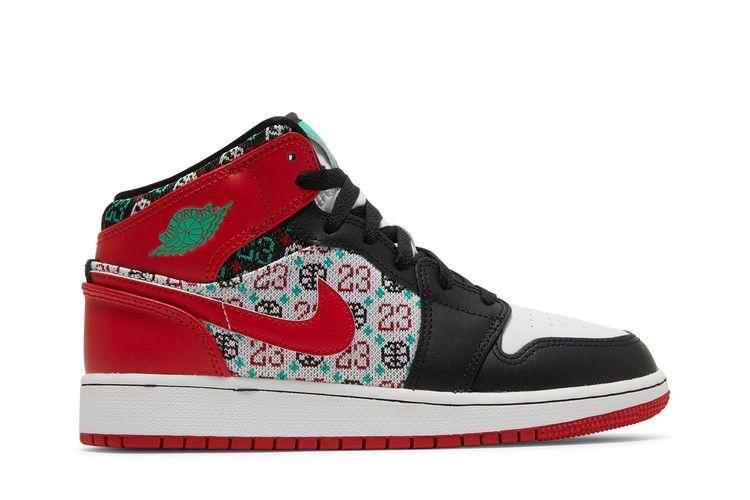 Jordan 1 Mid SE Ugly Christmas Sweater (GS)