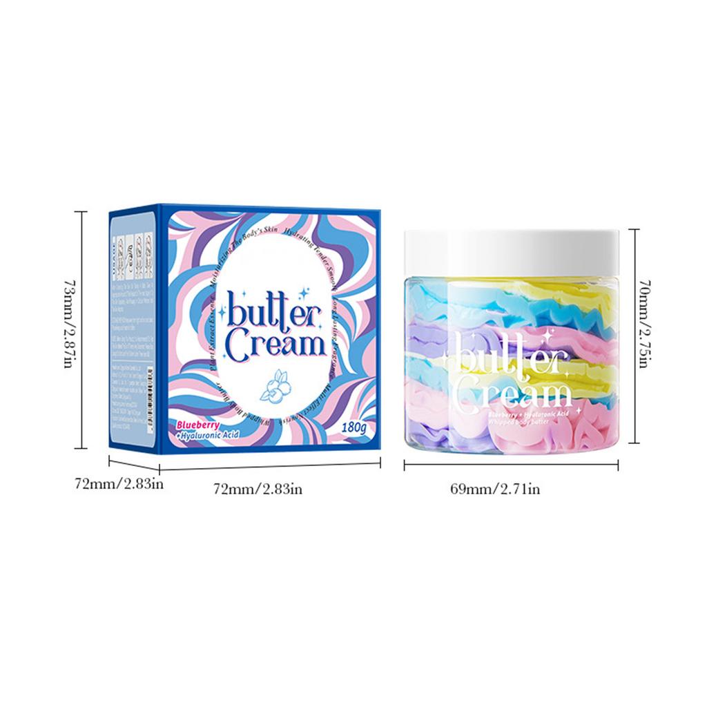 Nourishing Body Butter Cream for Intensely Dry Skin - Restoring Moisture with a Smooth, Velvety Formula for Daily Skin Care