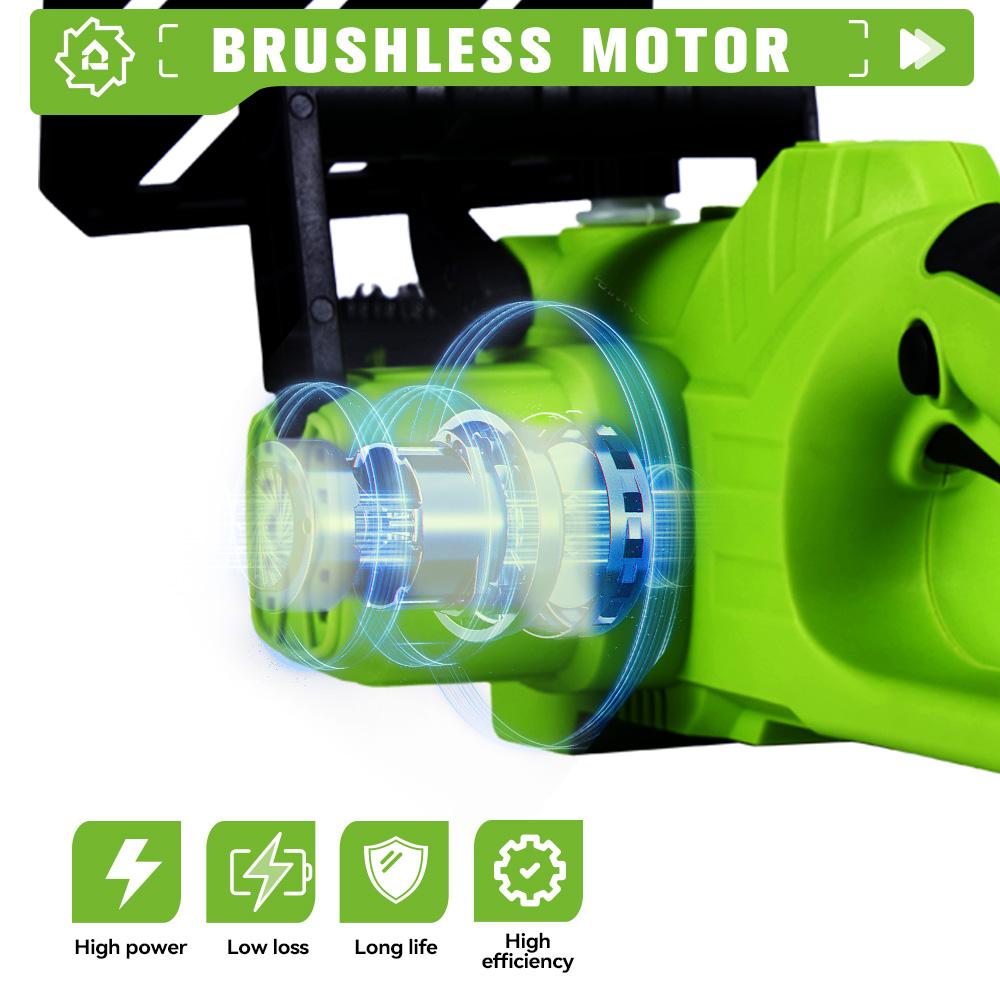 ONEGREEN 6000 Вт 12 дюймов бесщеточная электрическая цепная пила аккумуляторная пила садовый деревообрабатывающий электроинструмент для Makita 18 В аккумулятор