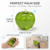6cm Realistic Apple Slow Rising Stress Relief Squeeze Toy Blue with Leaves