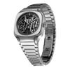 Authorized Distributor D1 Milano Watch SLBJ01 Square Skeleton Gray Depth 37mm Stainless Steel Strap [D1 MILANO] Men's