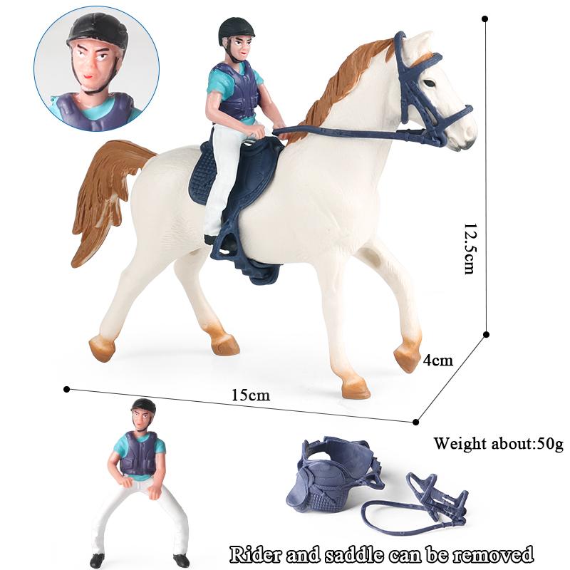 Oenux Зоопарк Мир Сельскохозяйственное Животное Лошадь Корова Свинья Овца Коза Осел Модель Фигурки Льва Тигра ПВХ Обучающая Милая Детская Игрушка Подарок