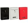 Outdoor Lockable Wall Mounted Hanging Iron Post Letter Box Mailbox with Key
